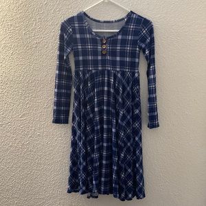 Posh Peanut Soft Henley Twirl Dress